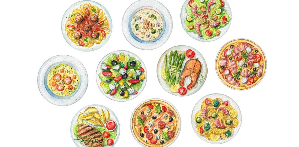 スナックレガートお料理イラスト